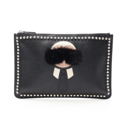 フェンディ KARLITO レザーセカンドバッグ