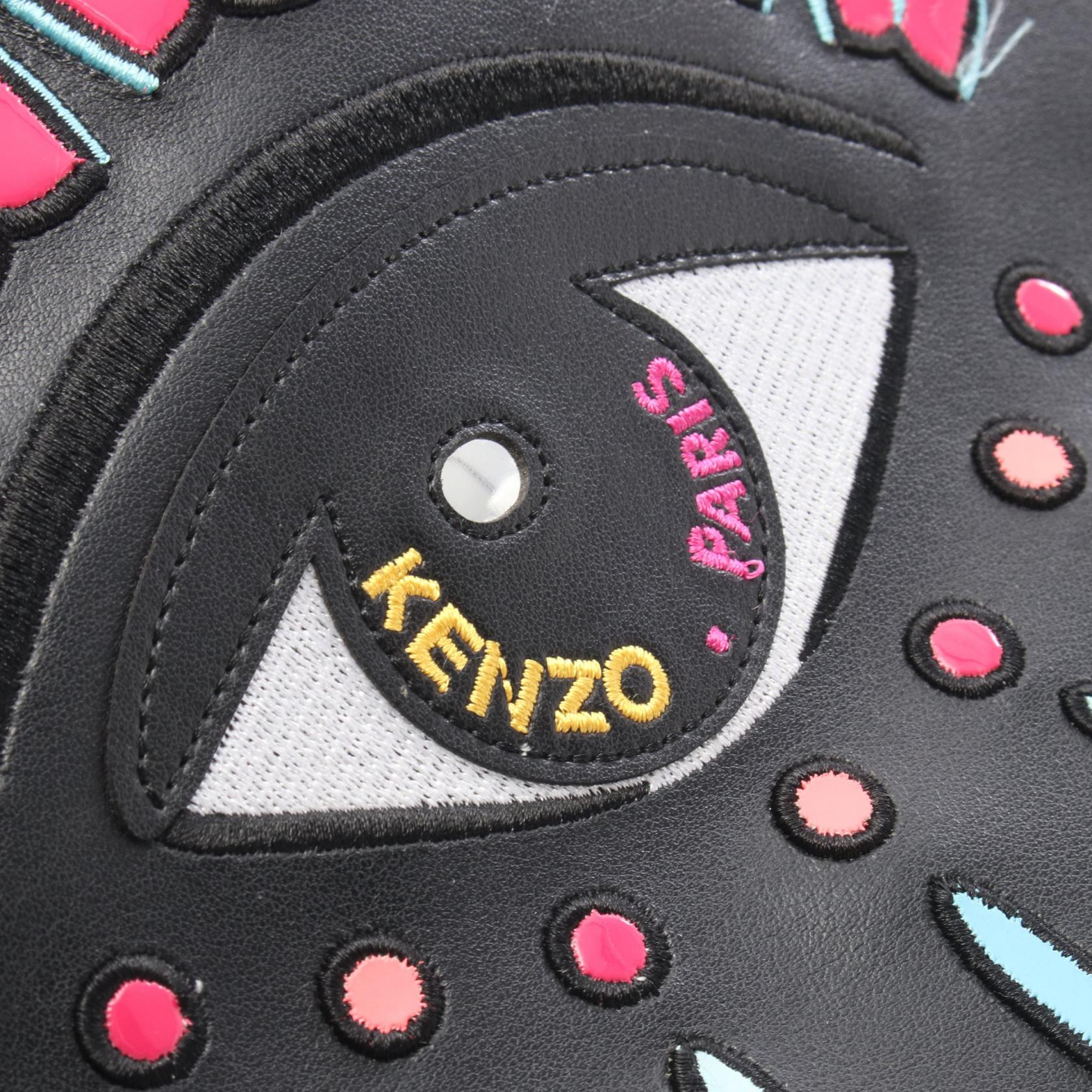 ケンゾー Eye エナメルクラッチバッグ