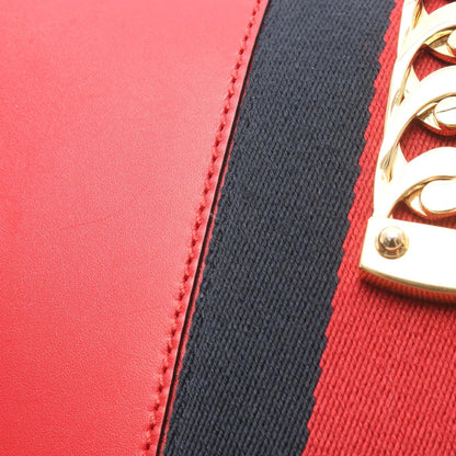 グッチ シルヴィ レザー ショルダーバッグ