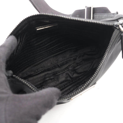 プラダ Re-Nylon ナイロン サフィアーノレザー ショルダーバッグ