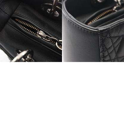 ディオール LADY DIOR レザーハンドバッグ