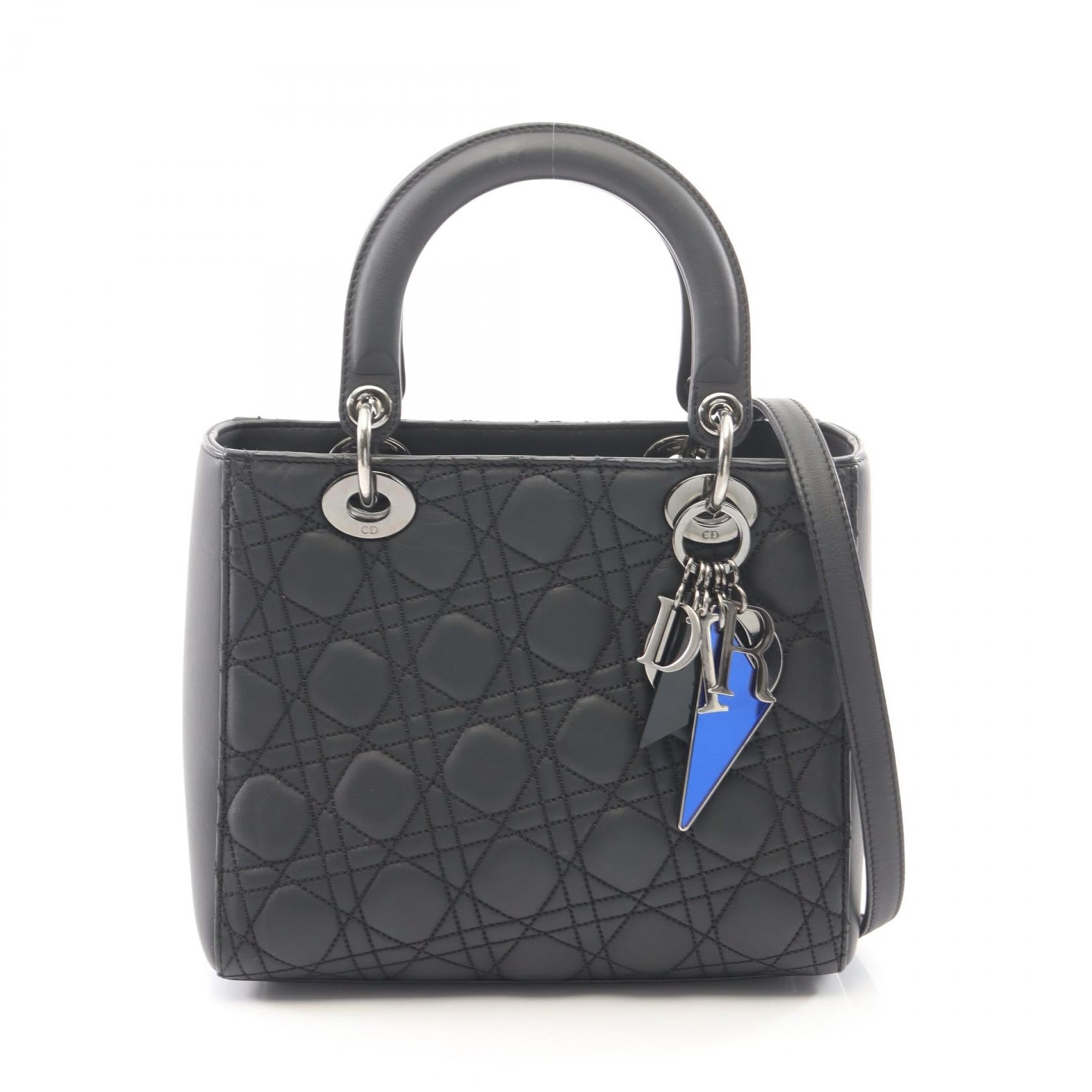 ディオール LADY DIOR レザーハンドバッグ