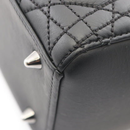ディオール LADY DIOR レザーハンドバッグ