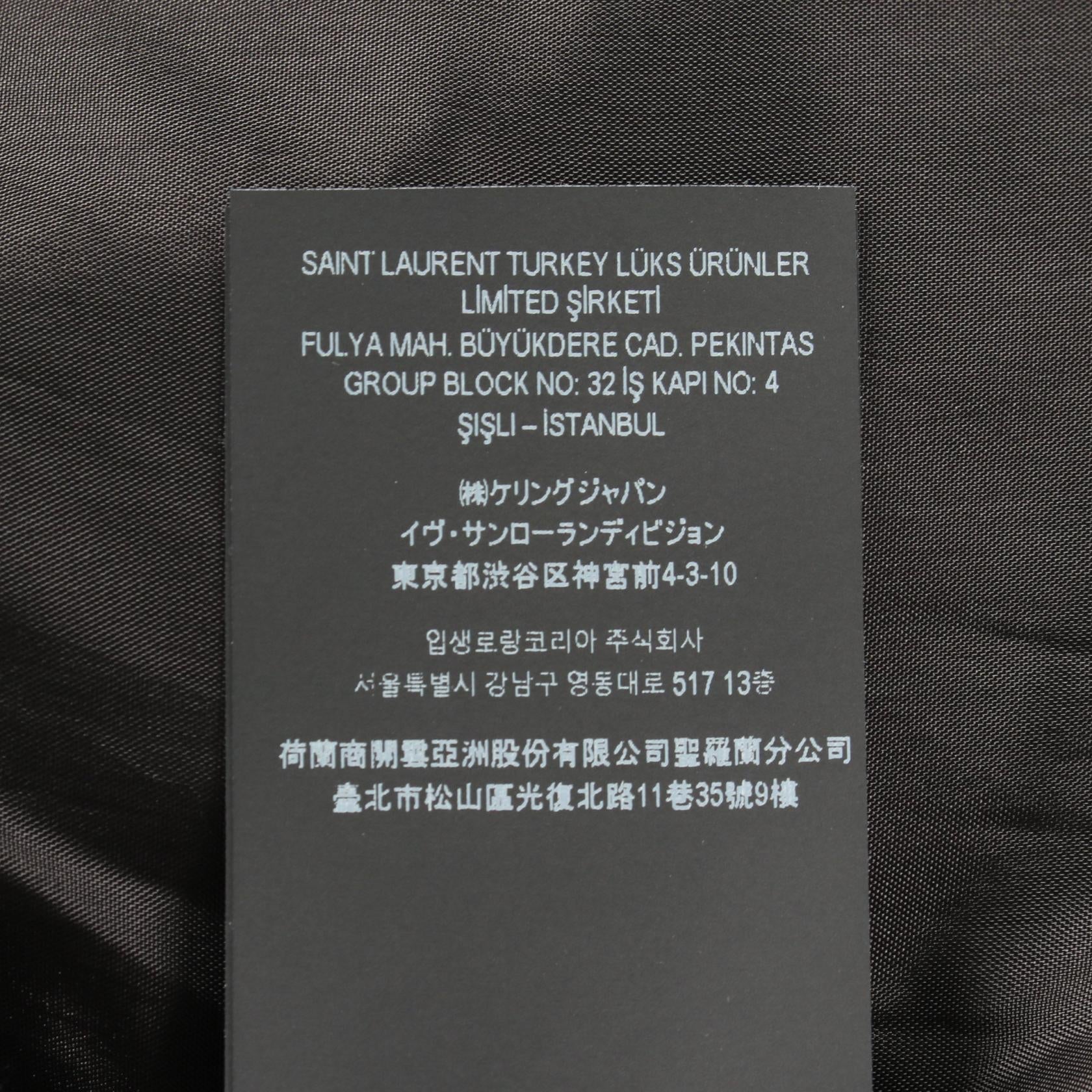 イヴサンローラン Teddy Cassandra Jacket シルクジャケット