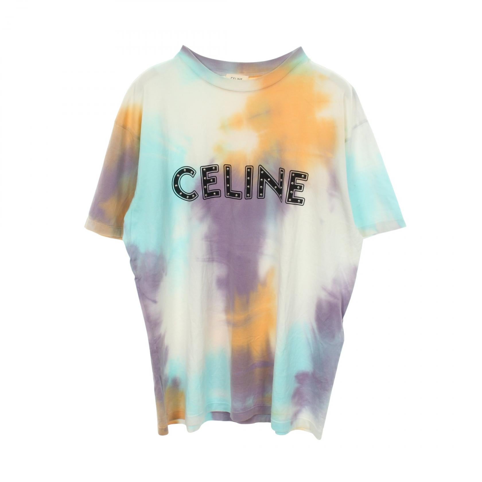 セリーヌ ロゴ コットン Tシャツ