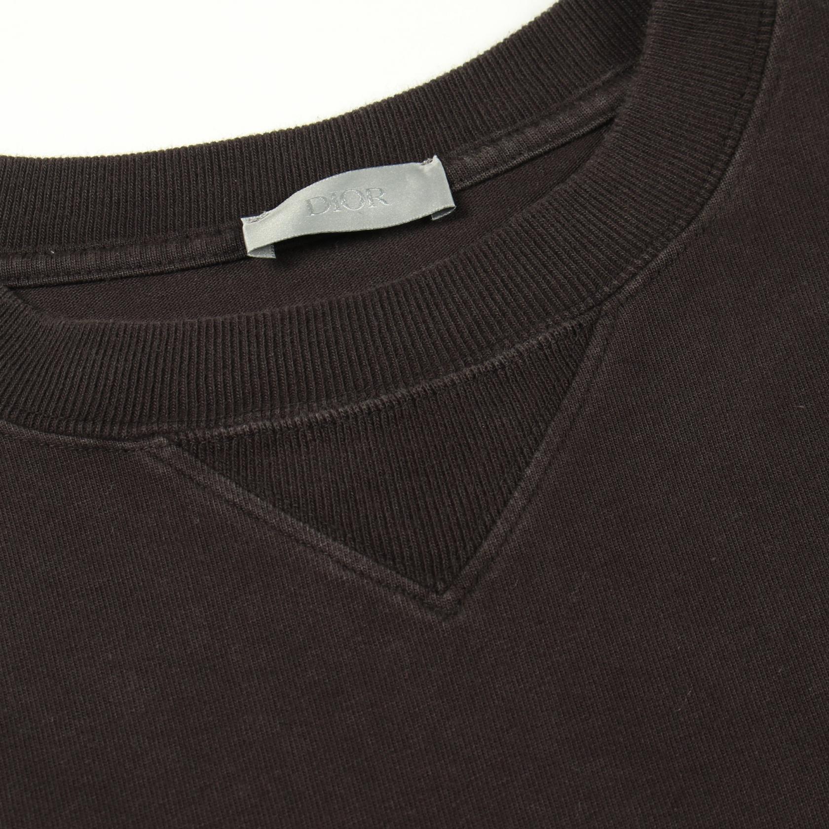 ディオール ロゴ刺繍 コットン 半袖Tシャツ