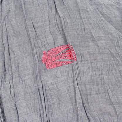 プリーツプリーズ 刺繍 リヨセル ポリエステル ワンピース