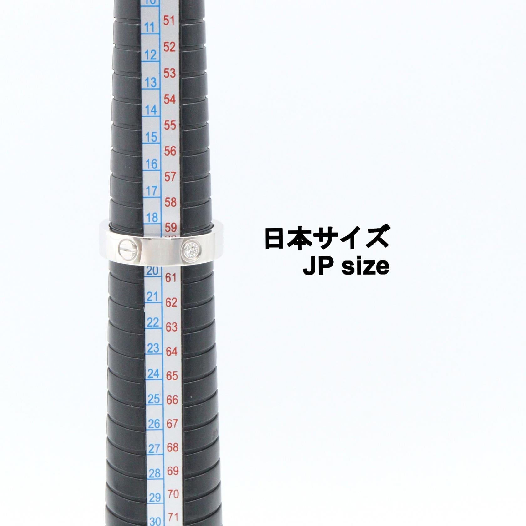 カルティエ ラブ Au750ホワイトゴールド ダイヤモンドリング 19号