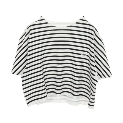 ミュウミュウ コットン クロップドTシャツ