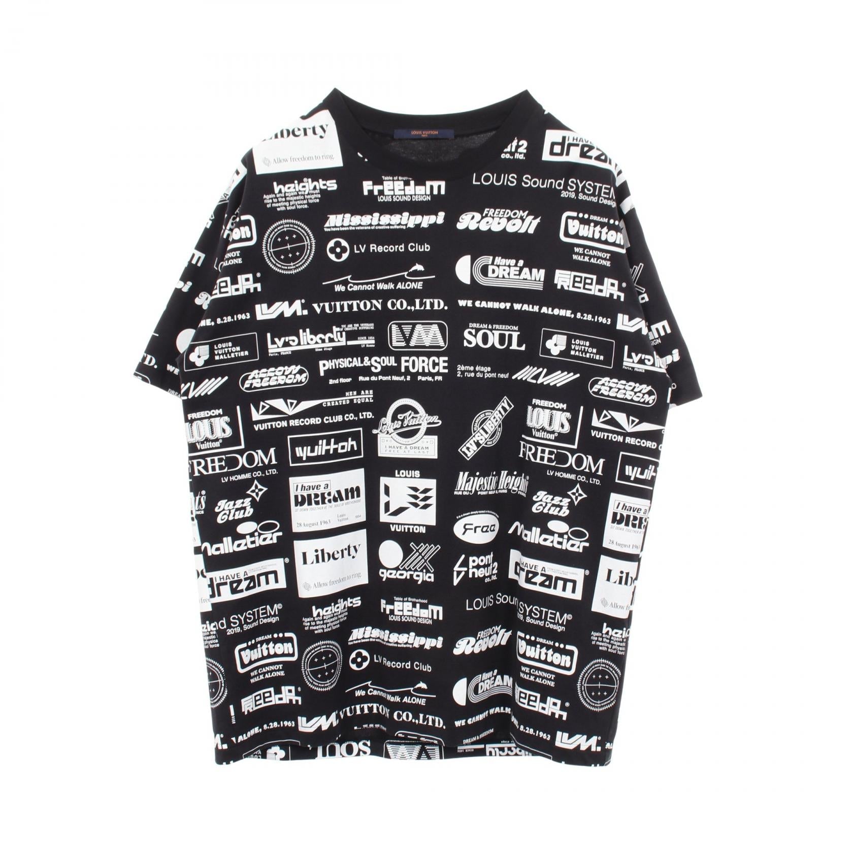 ルイヴィトン オールオーバーロゴプリンテッド コットン 半袖Tシャツ