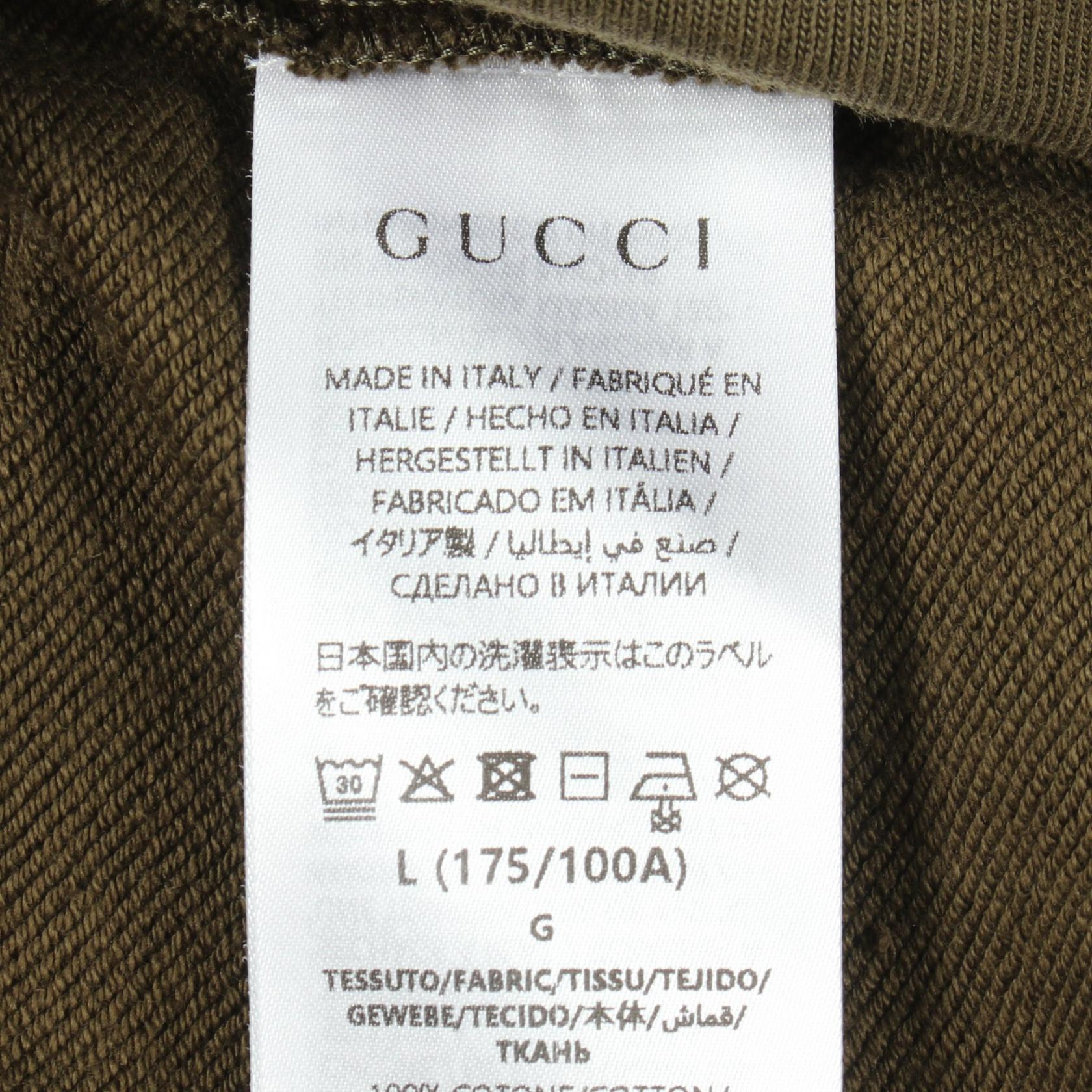 グッチ スパンコールロゴ コットンフーディ
