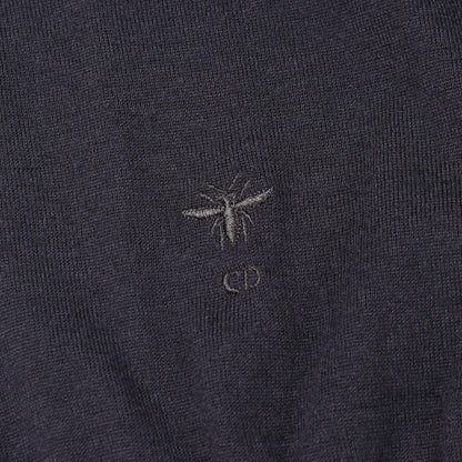 ディオール BEE刺繍 フリル 半袖ニットブラウス