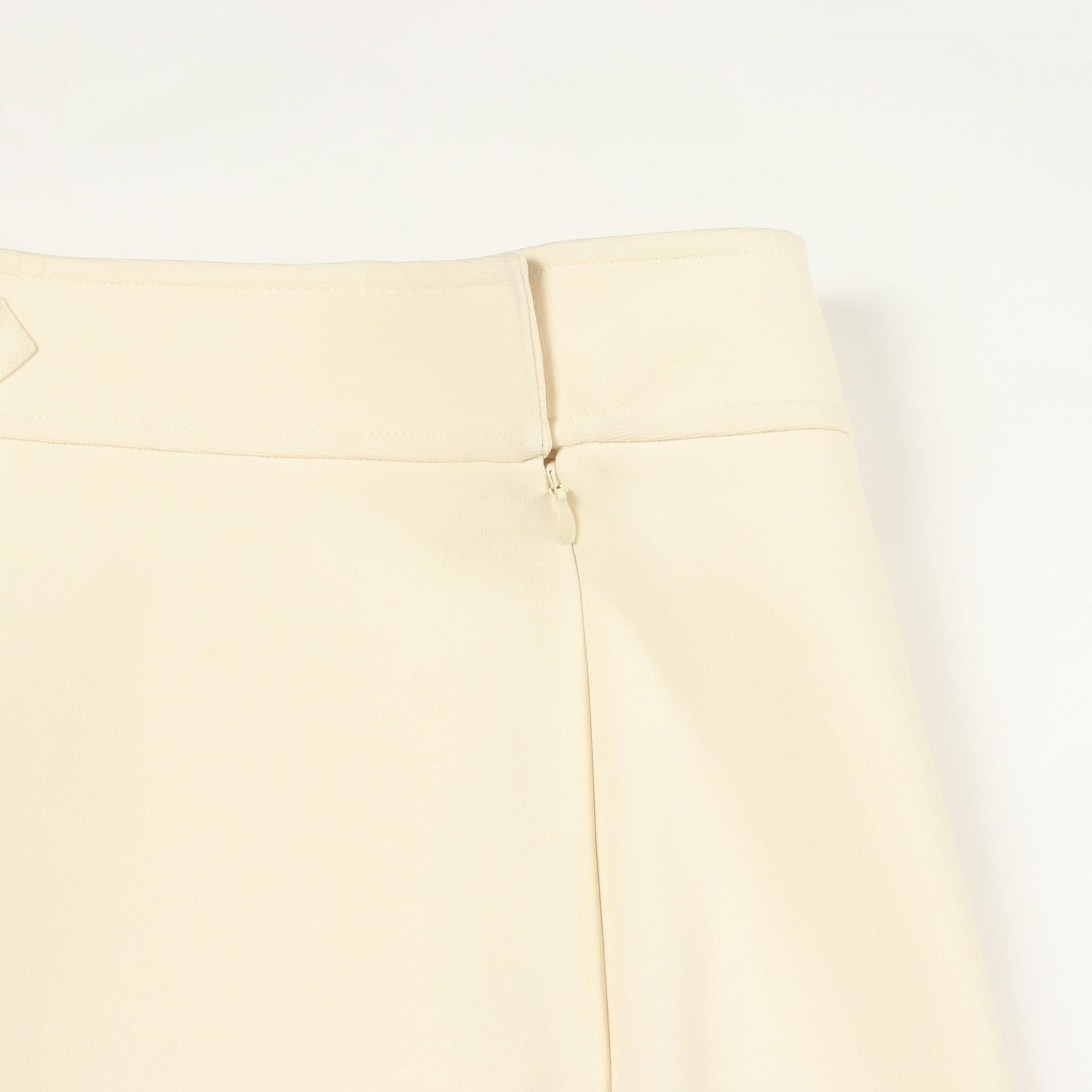 エルメス JUPE TRAPEZE レーヨンスカート