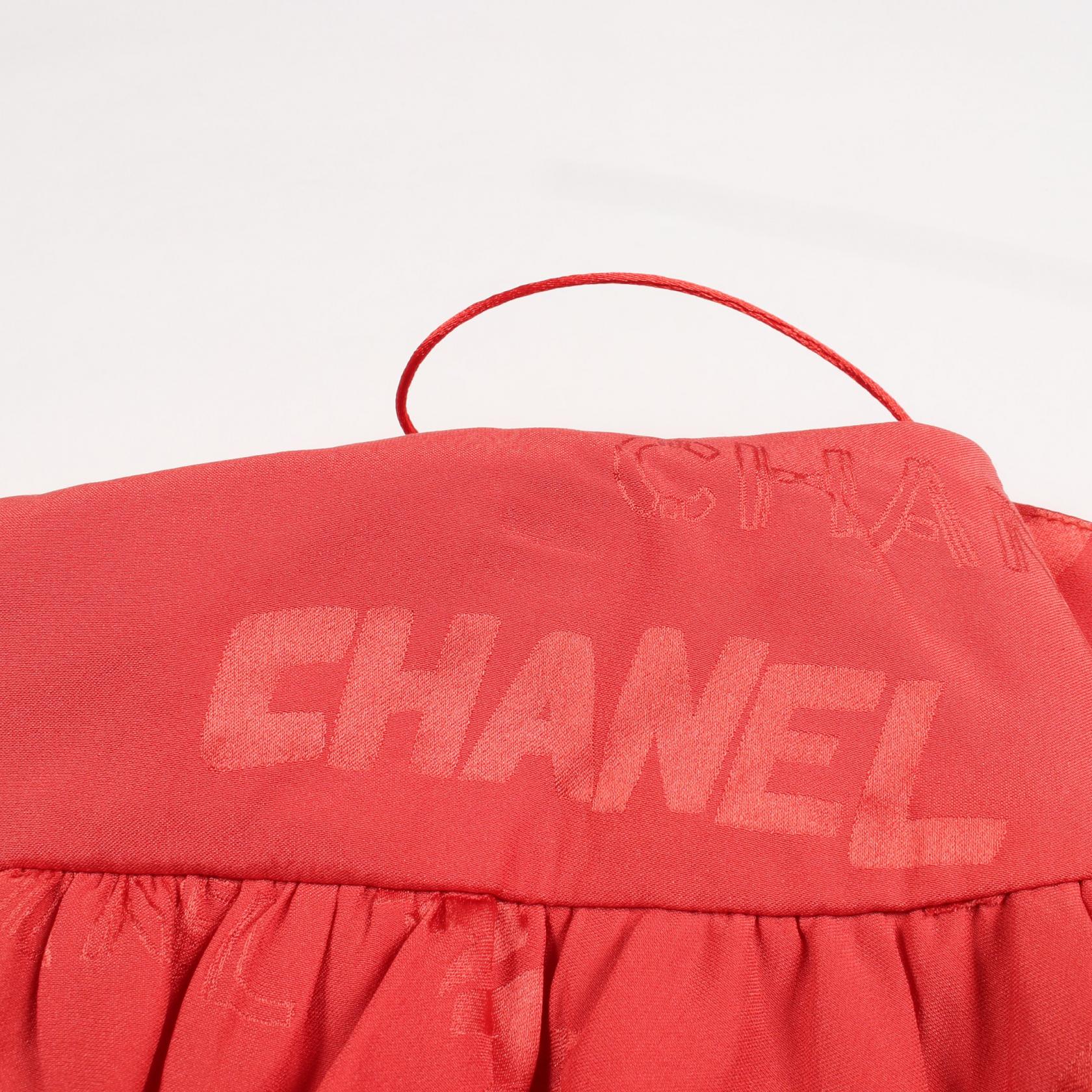 シャネル フリル シルクスカート