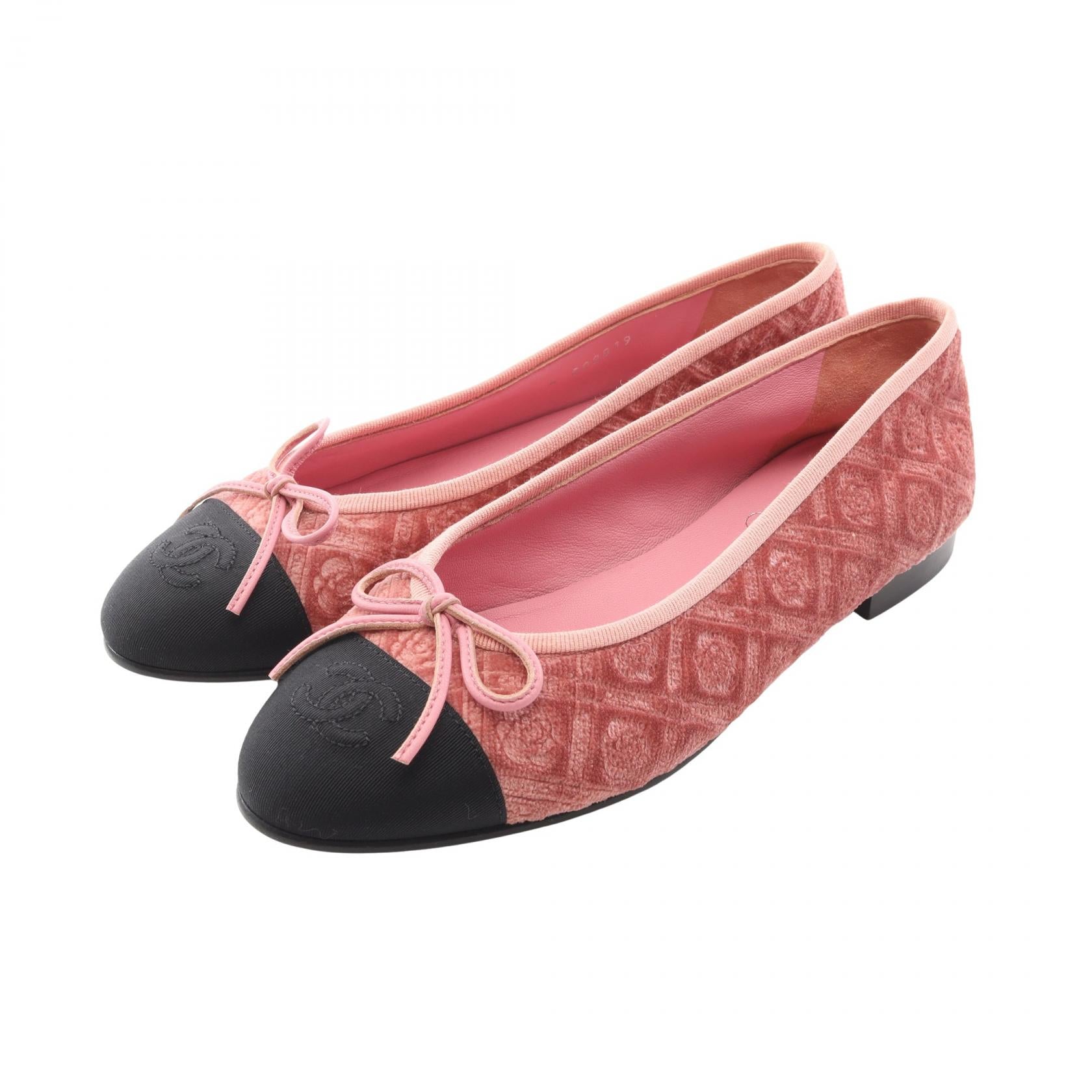 シャネル BALLERINA ファブリック パンプス