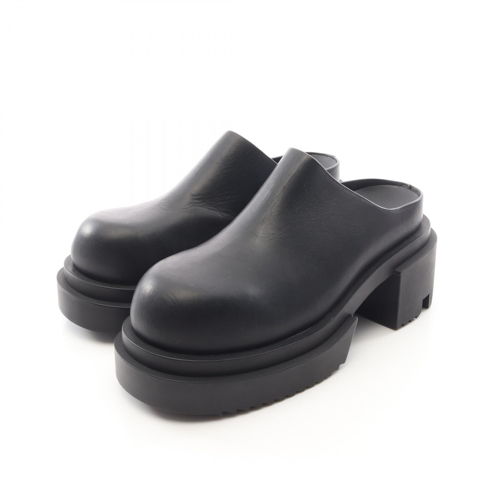 リックオウエンス BOGUN SLIDE レザーサボサンダル