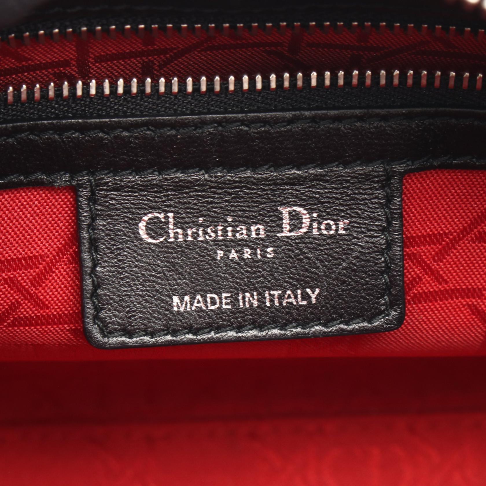 ディオール LADY DIOR レザー2wayハンドバッグ
