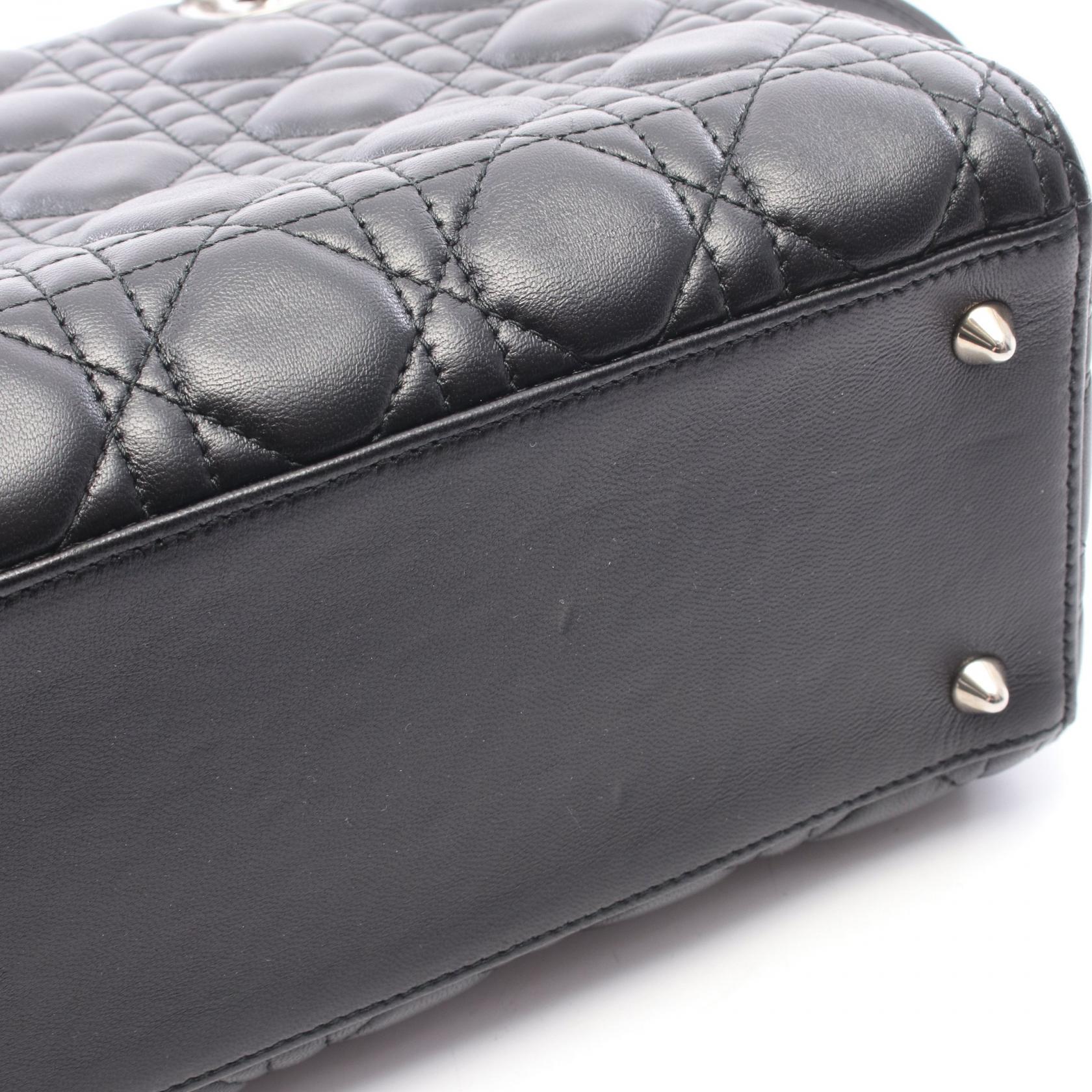 ディオール LADY DIOR レザー2wayハンドバッグ