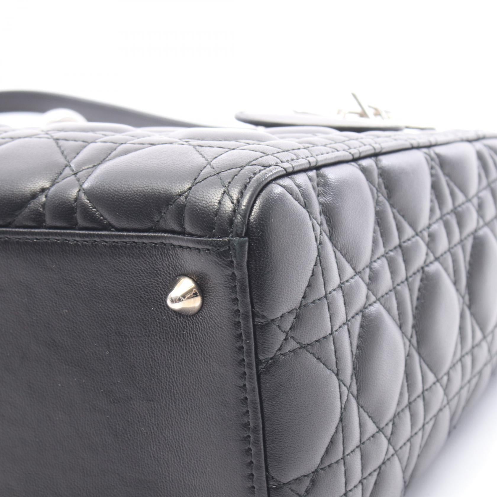 ディオール LADY DIOR レザー2wayハンドバッグ