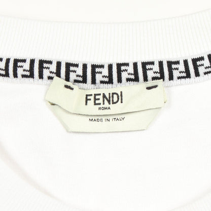 フェンディ エンボスロゴ コットン 半袖Tシャツ