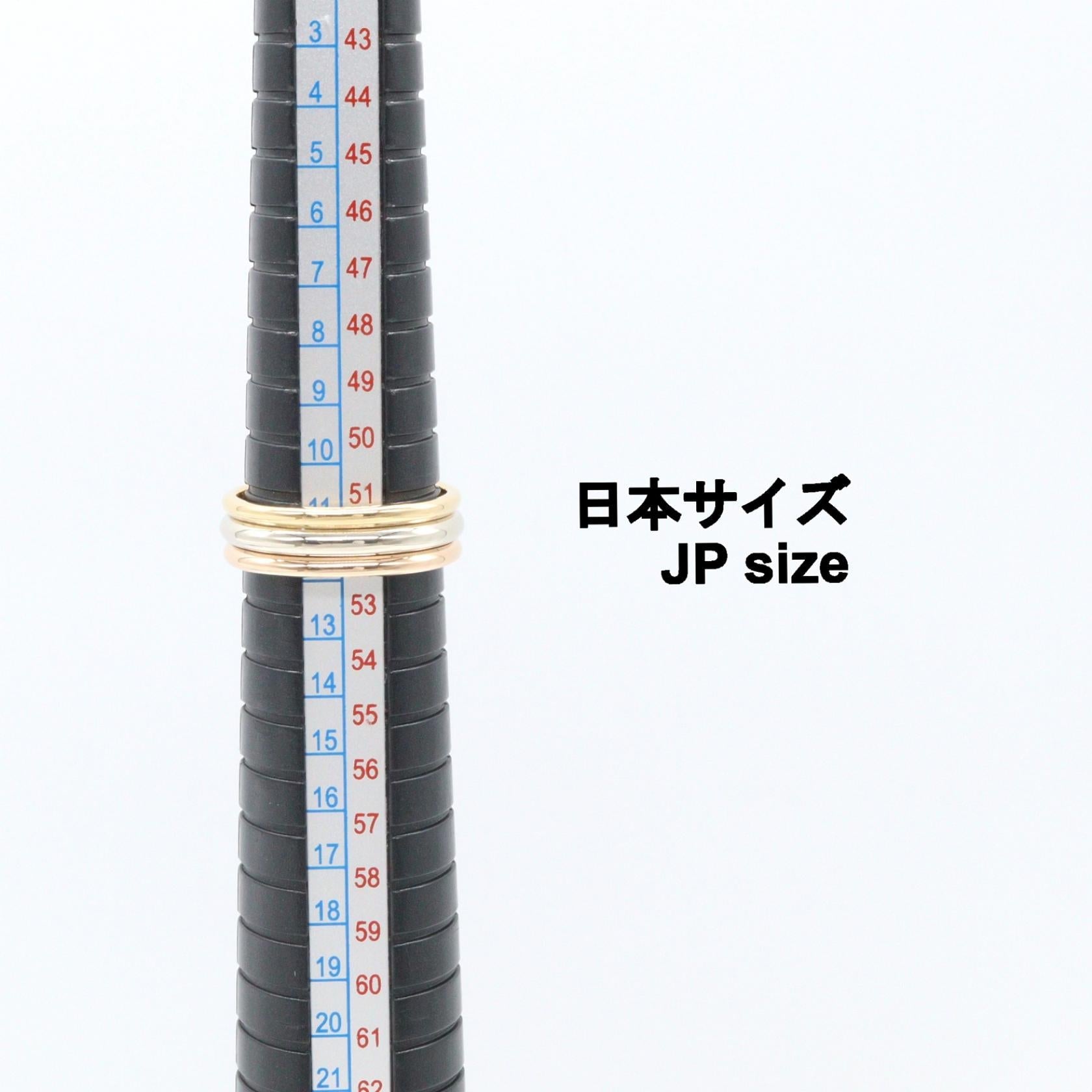 カルティエ 2C トリニティゴールド ダイヤモンドリング 11号