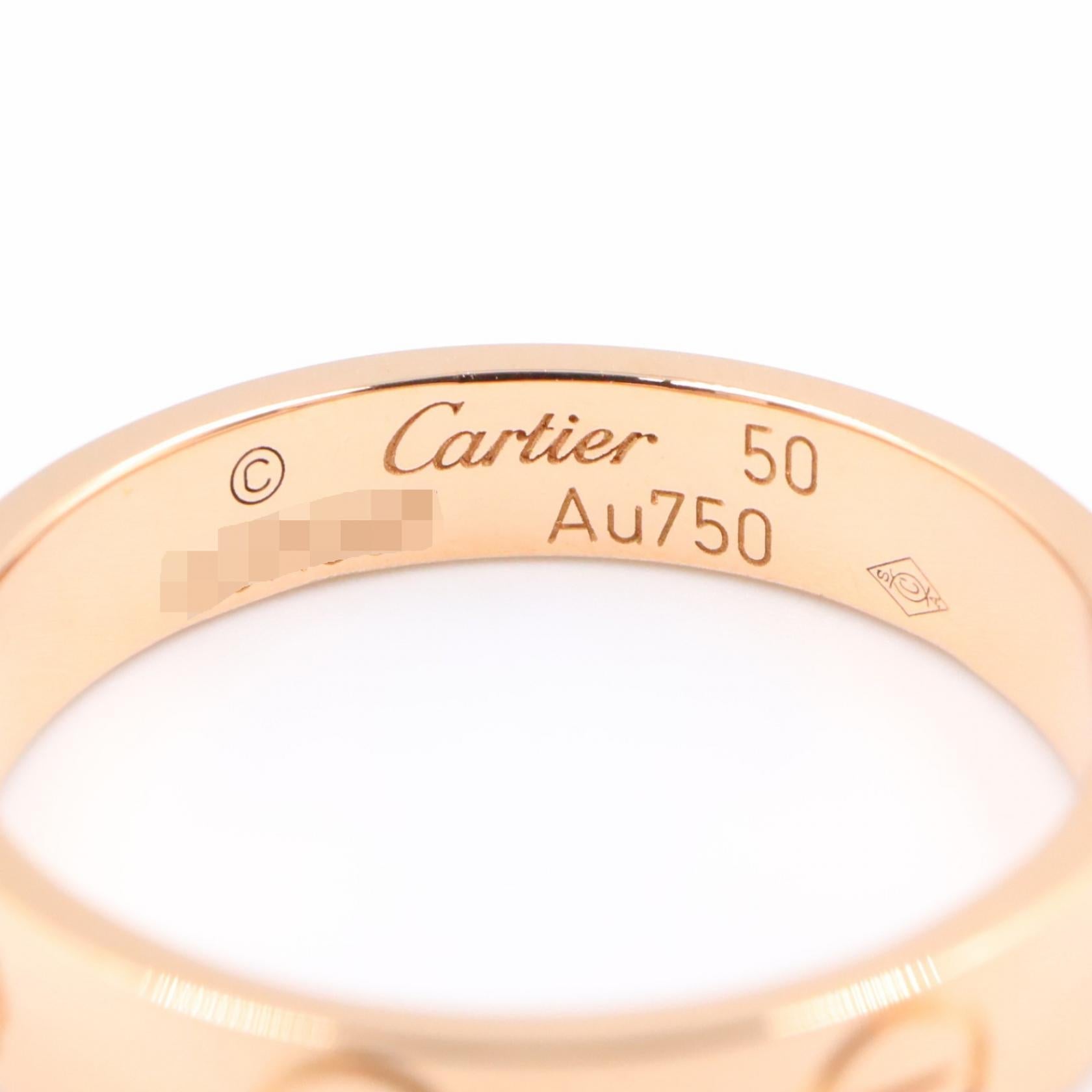 カルティエ ミニラブ Au750ピンクゴールド リング 9.5号