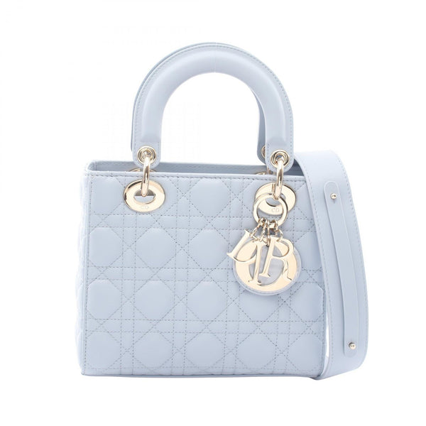 ディオール LADY DIOR MY ABCDIOR レザーハンドバッグ