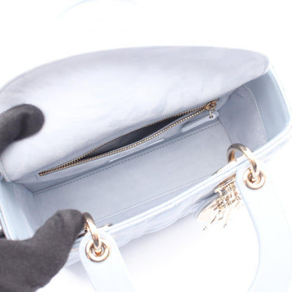 ディオール LADY DIOR MY ABCDIOR レザーハンドバッグ