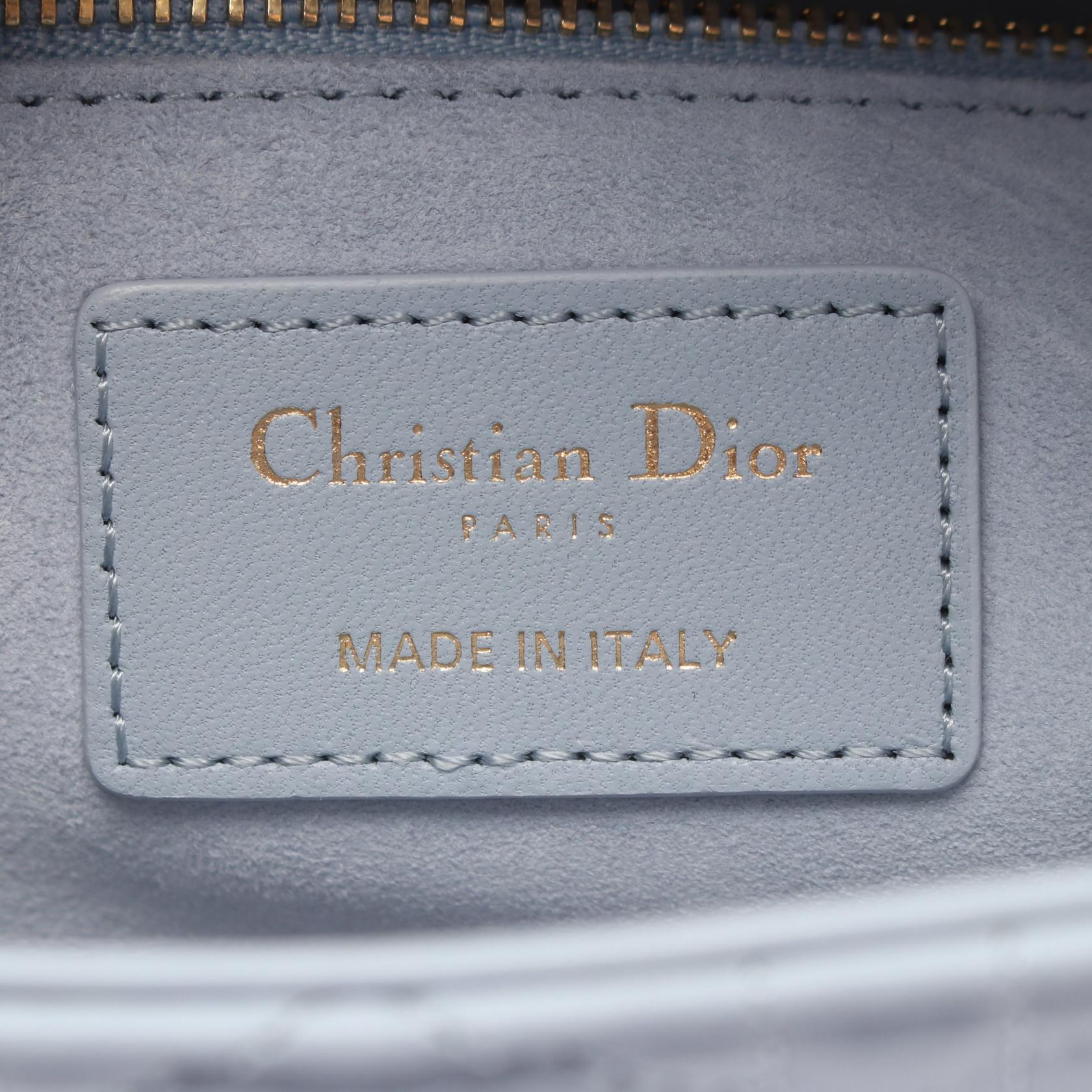 ディオール LADY DIOR MY ABCDIOR レザーハンドバッグ