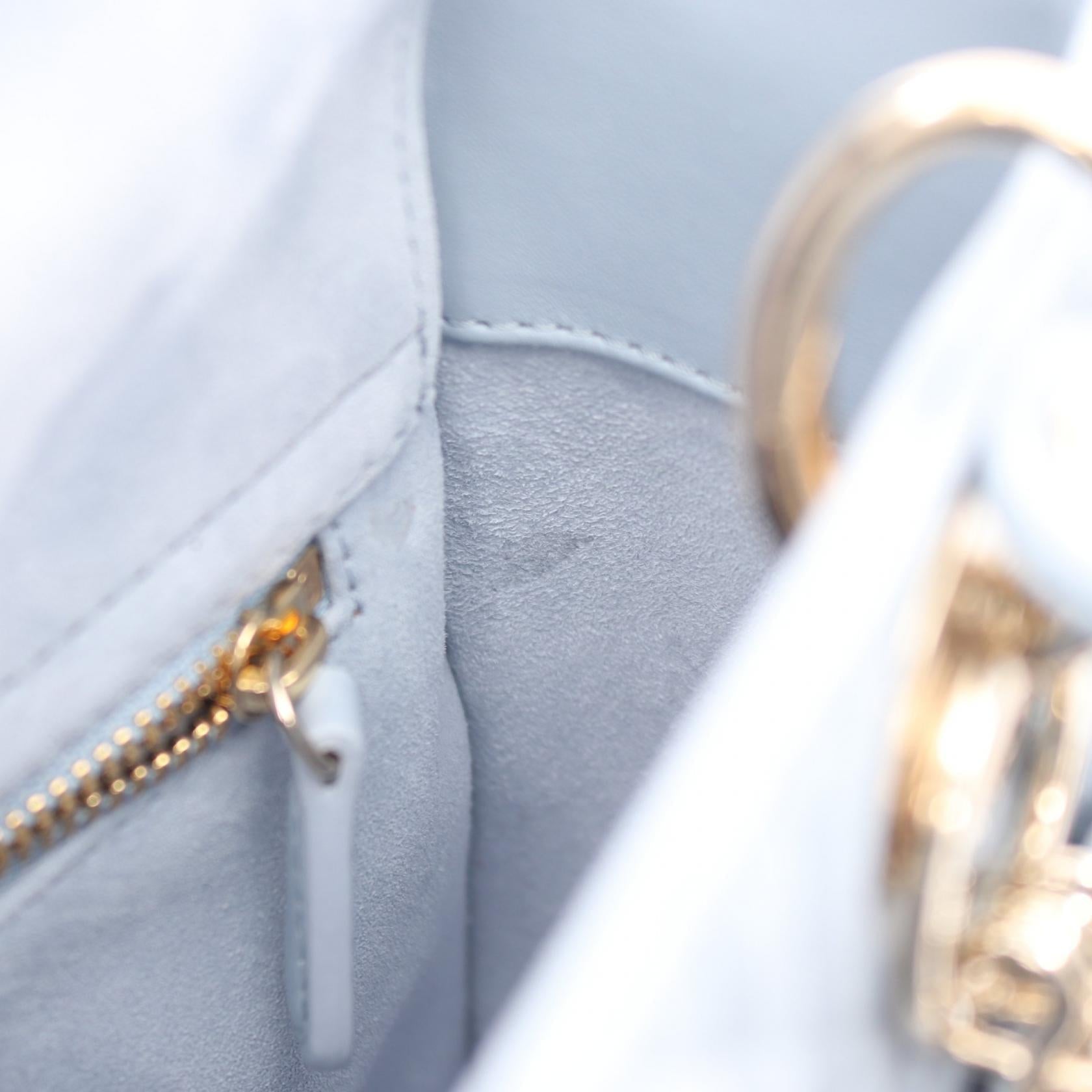 ディオール LADY DIOR MY ABCDIOR レザーハンドバッグ