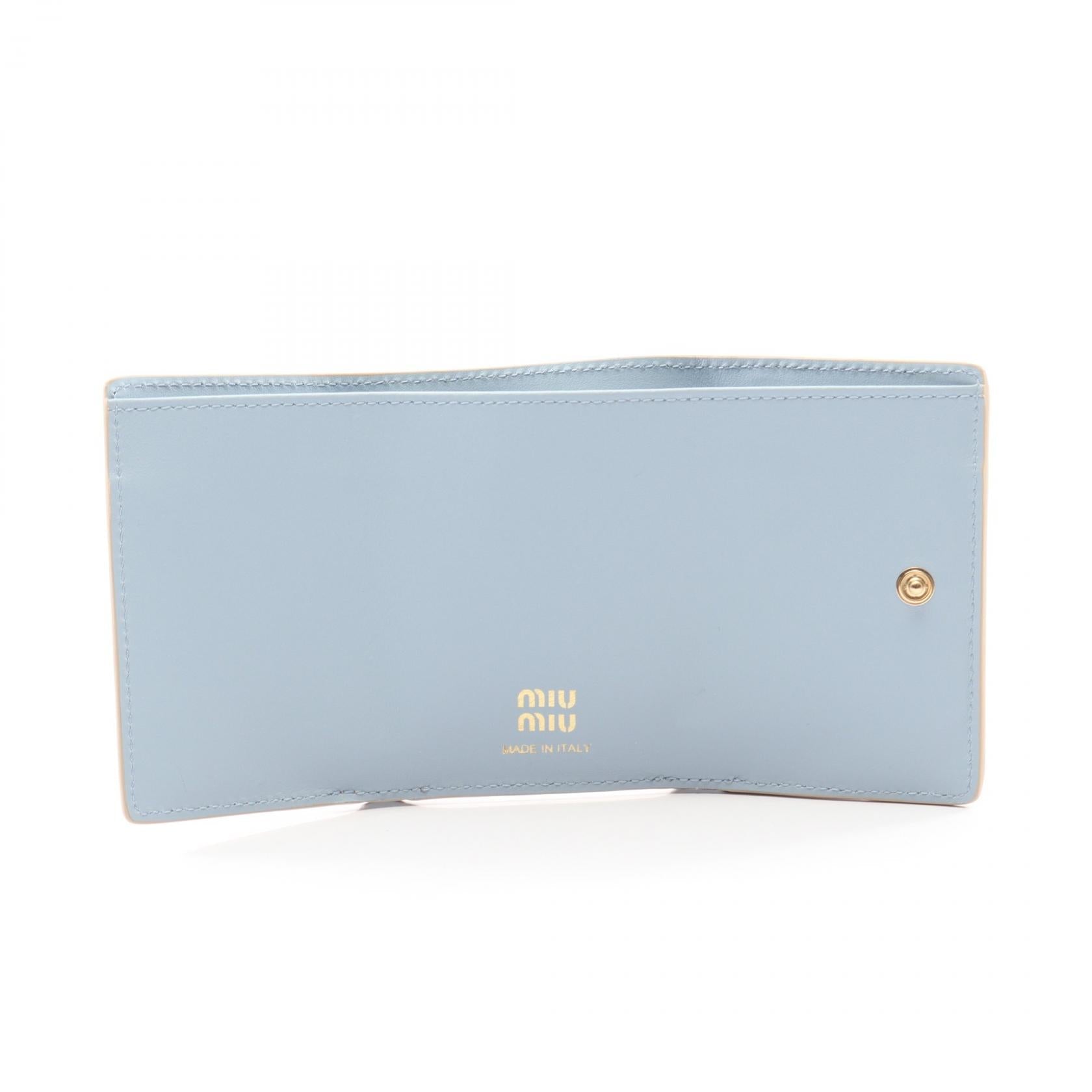 ミュウミュウ VITELLO PHENIX SOFT 三つ折り財布