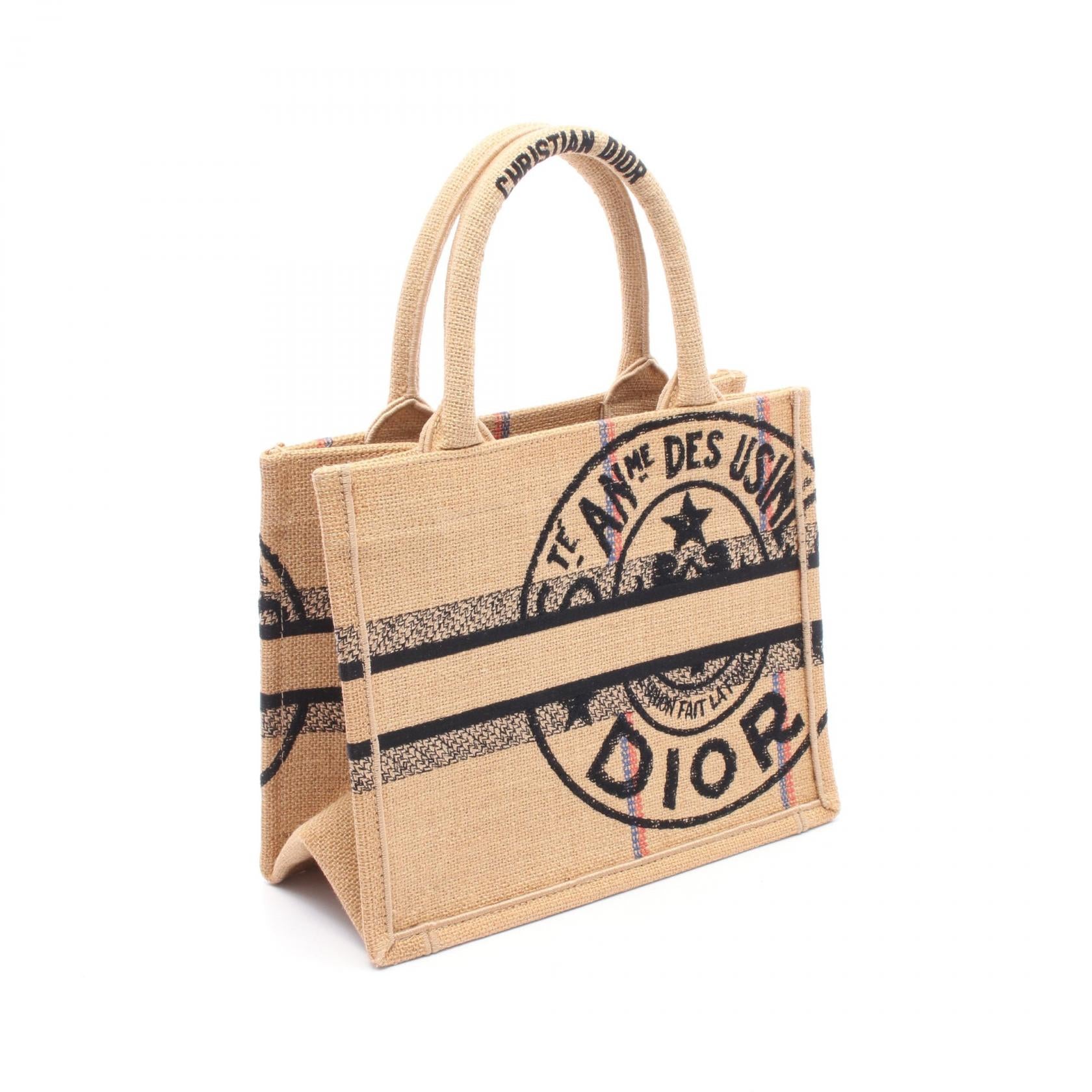 ディオール BOOK TOTE ディオールユニオン ジュート トートバッグ