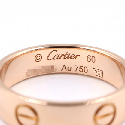 カルティエ ラブ Au750ピンクゴールド リング 19号