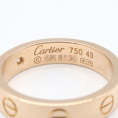 カルティエ ミニラブリング K18PG ダイヤモンド リング