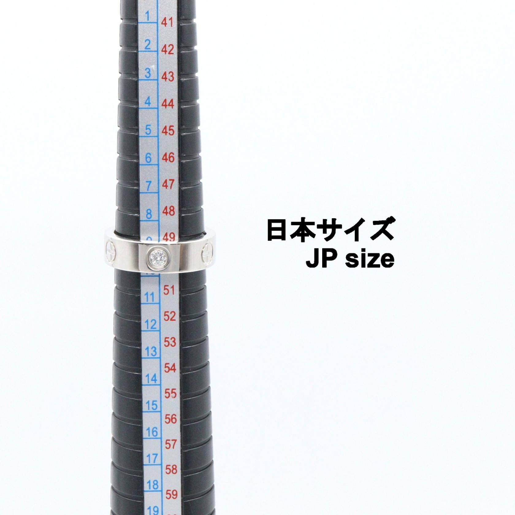 カルティエ ラブ K18WG ダイヤモンド リング 9号