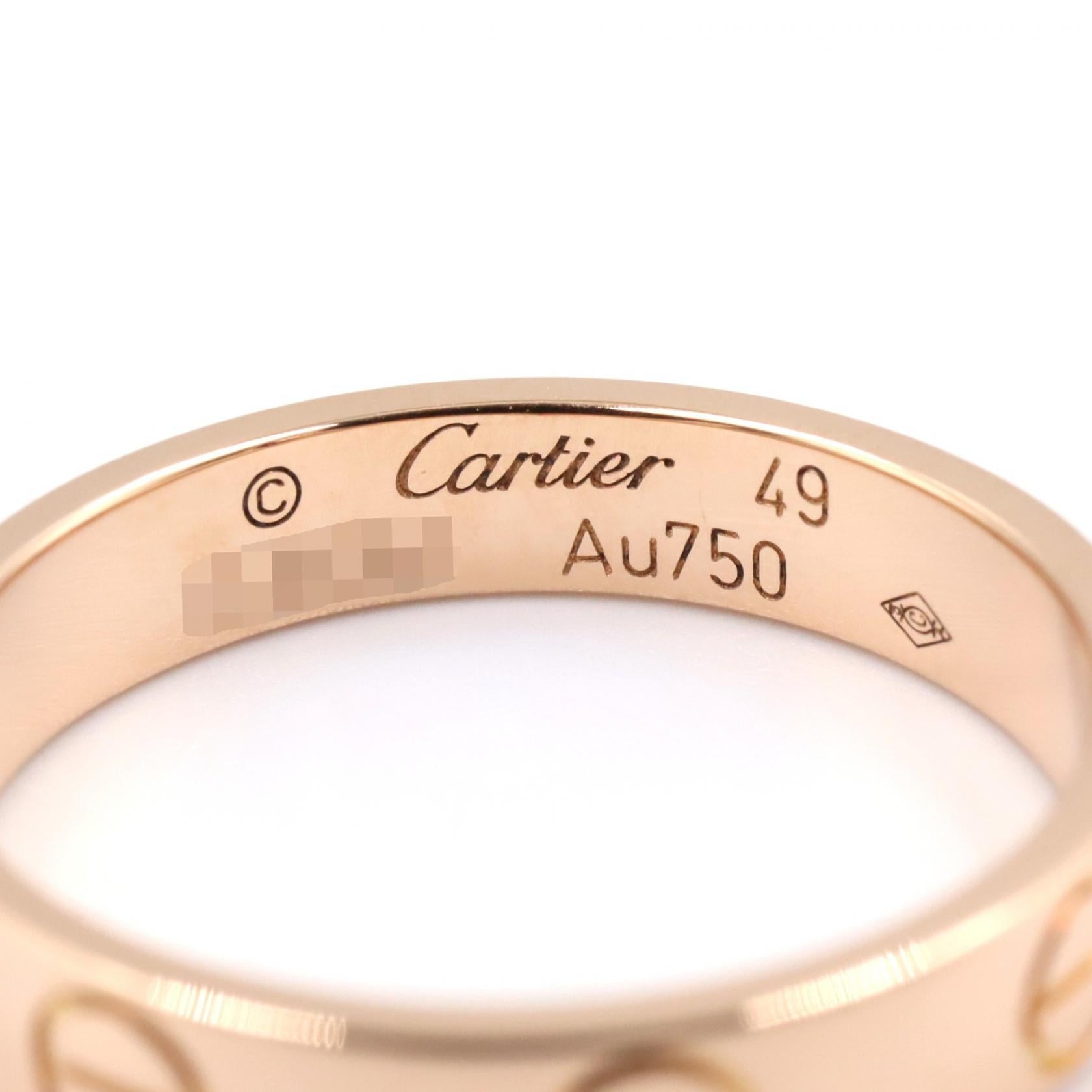 カルティエ ミニラブ Au750 リング 49号