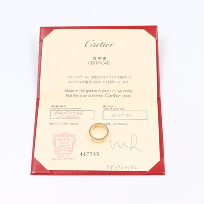カルティエ ラブ Au750 ダイヤモンドリング 7.5号