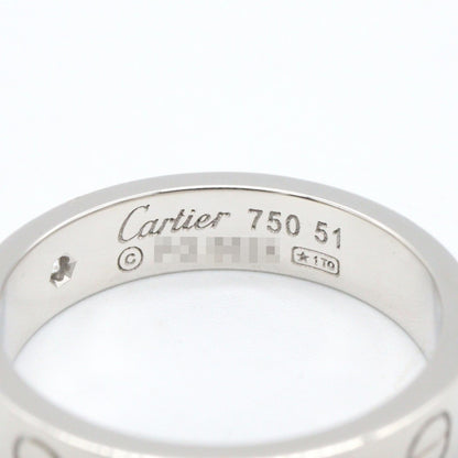 カルティエ ミニラブリング Au750 ダイヤモンドリング 10号