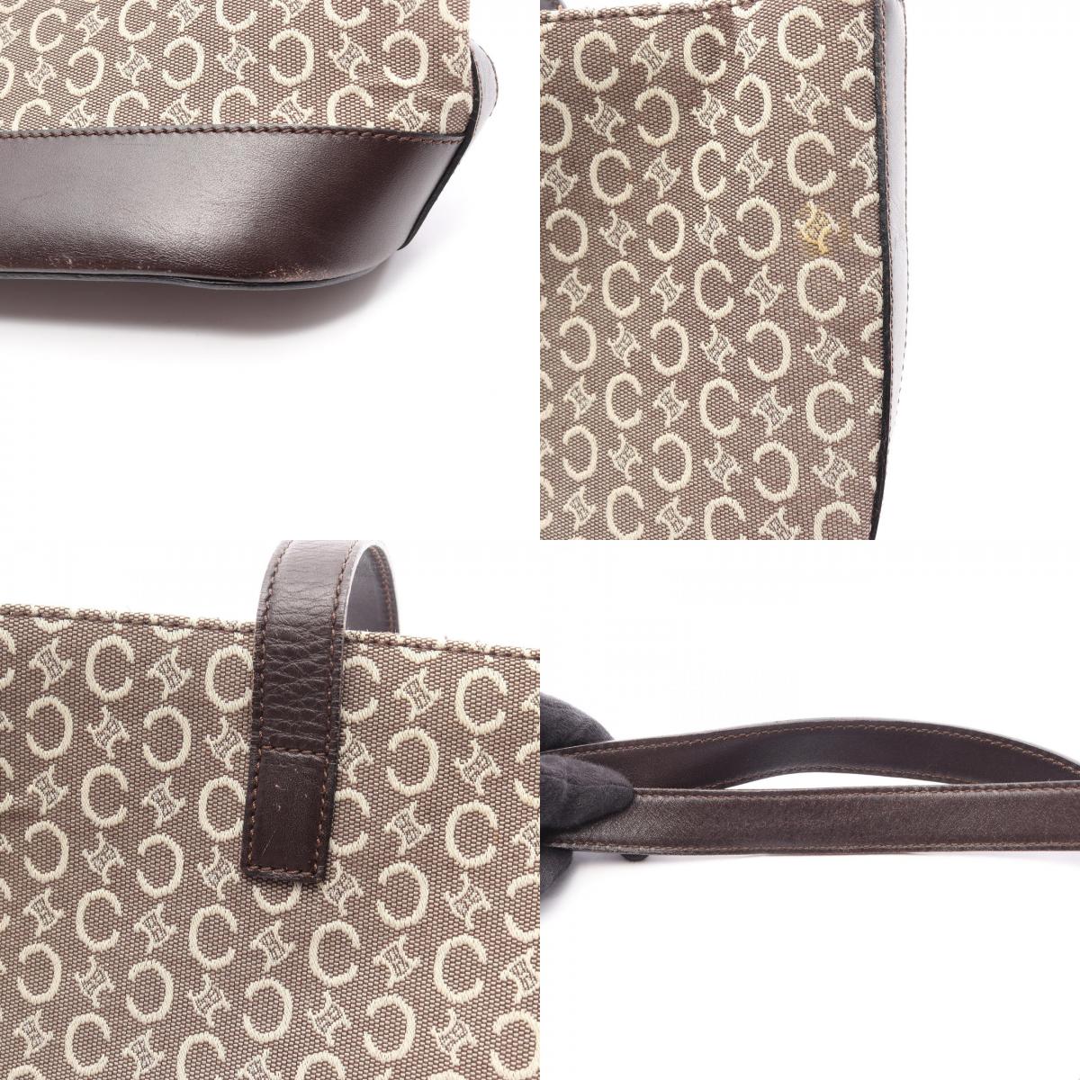 セリーヌ Cマカダム レザートートバッグ