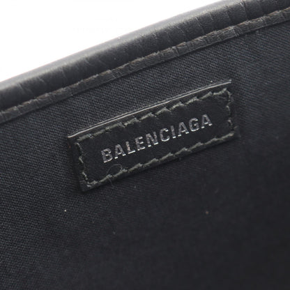 バレンシアガ NAVY CABAS S キャンバス レザー トートバッグ
