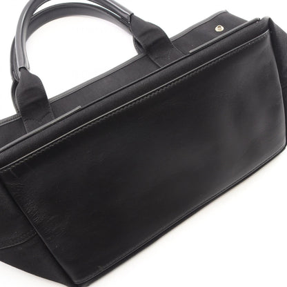 バレンシアガ NAVY CABAS S キャンバス レザー トートバッグ