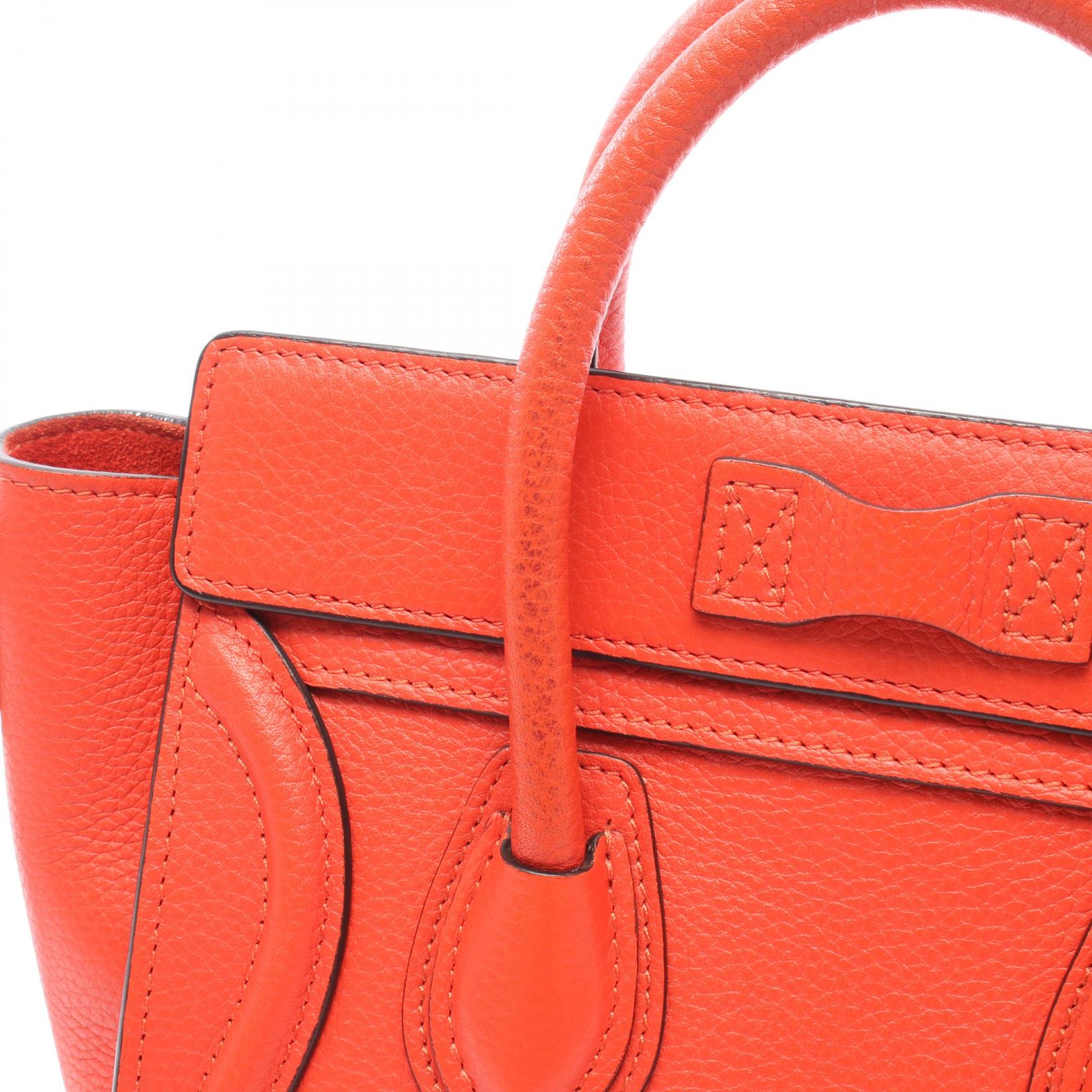 セリーヌ ラゲージナノショッパー レザー2wayハンドバッグ