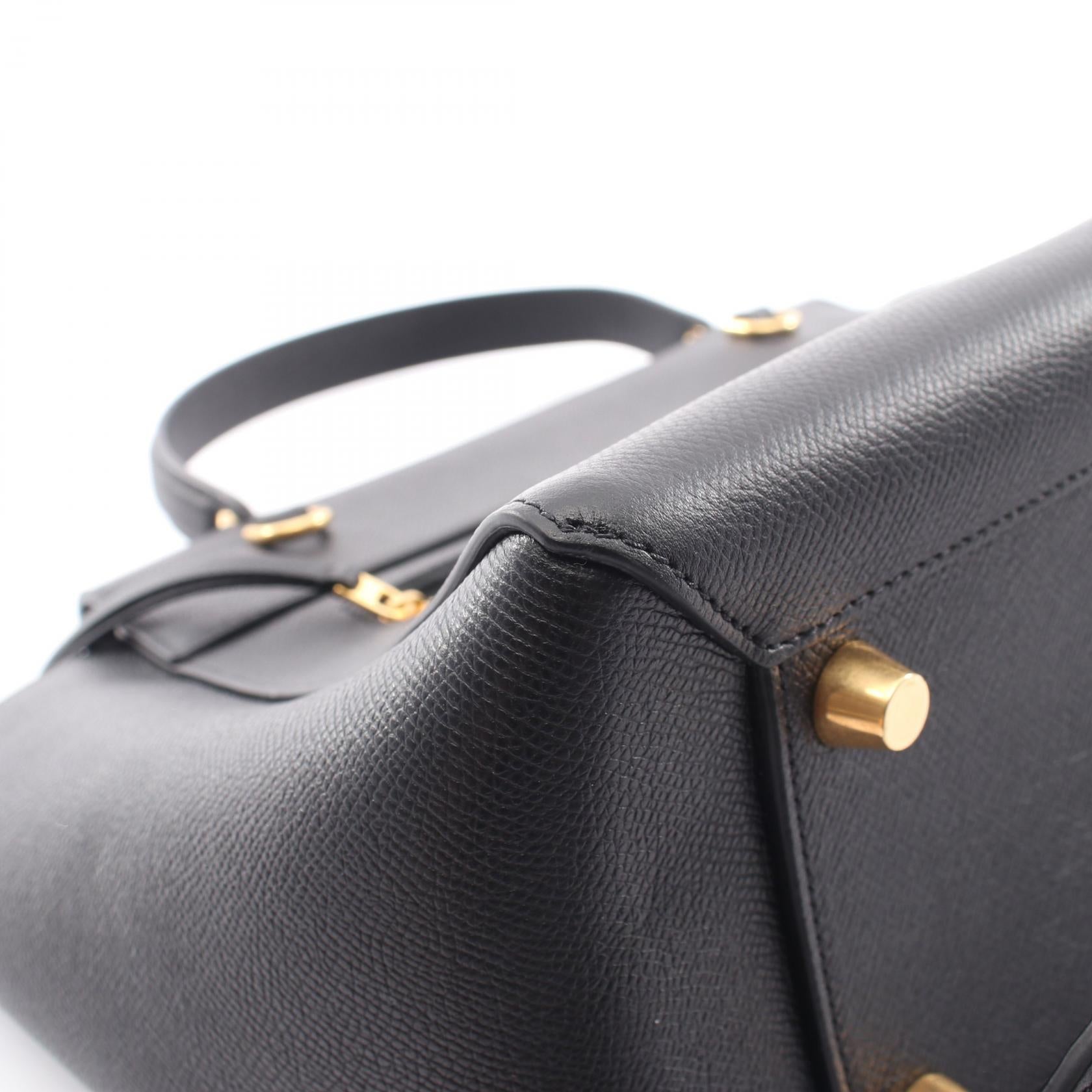 セリーヌ BELT BAG MINI レザー2wayハンドバッグ