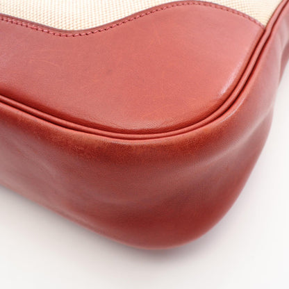 エルメス トリム31 トワルアッシュ レザー ショルダーバッグ
