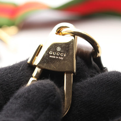 グッチ ジャンボGG キャンバス レザー ショルダーバッグ