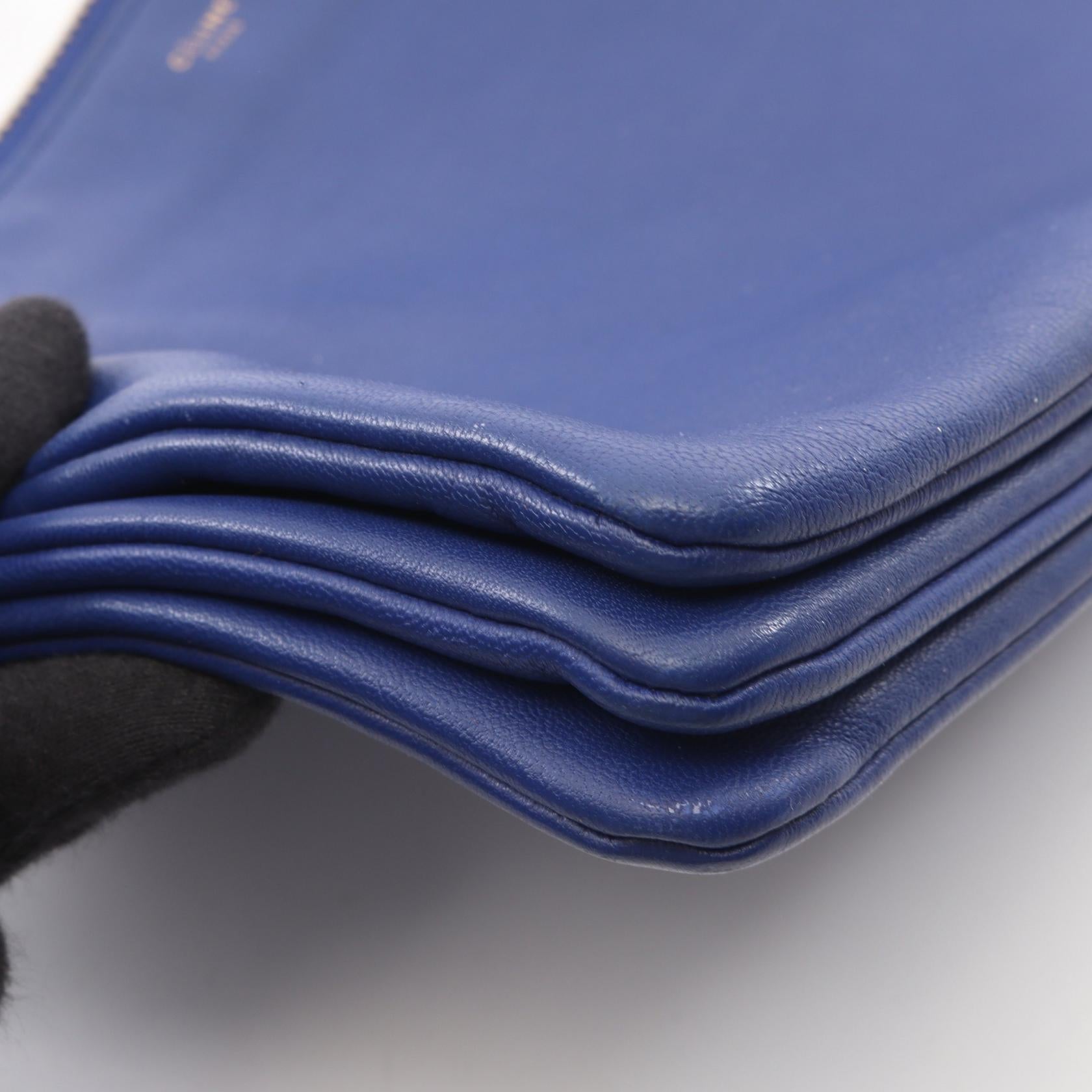 セリーヌ TRIO LARGE レザーショルダーバッグ