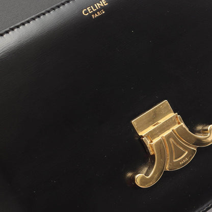セリーヌ クラシックトリオンフ レザーショルダーバッグ
