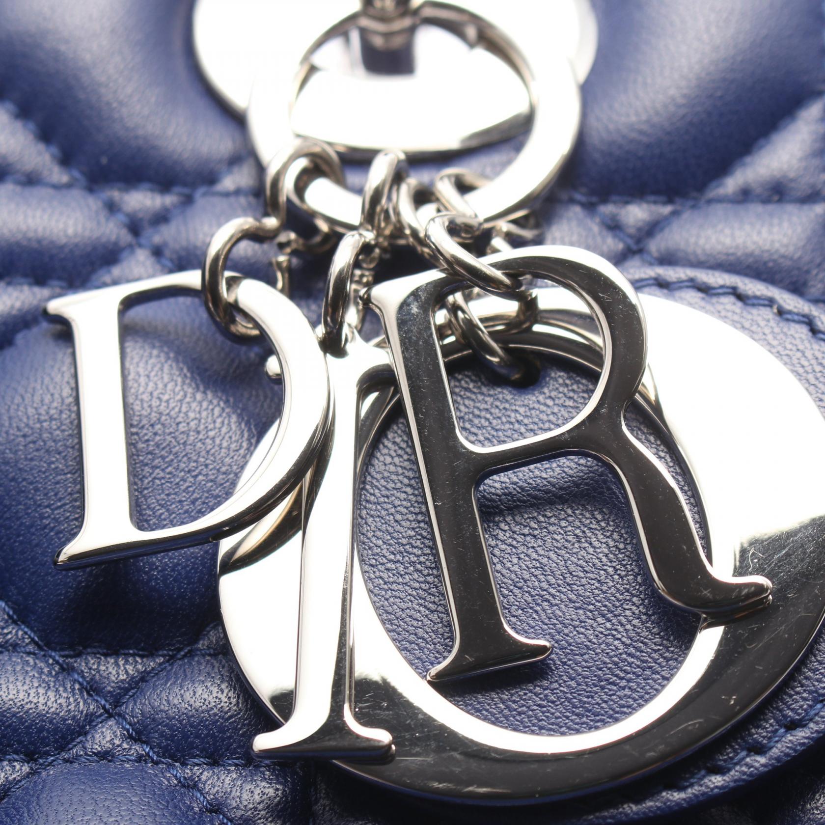 ディオール LADY DIOR レザー ハンドバッグ