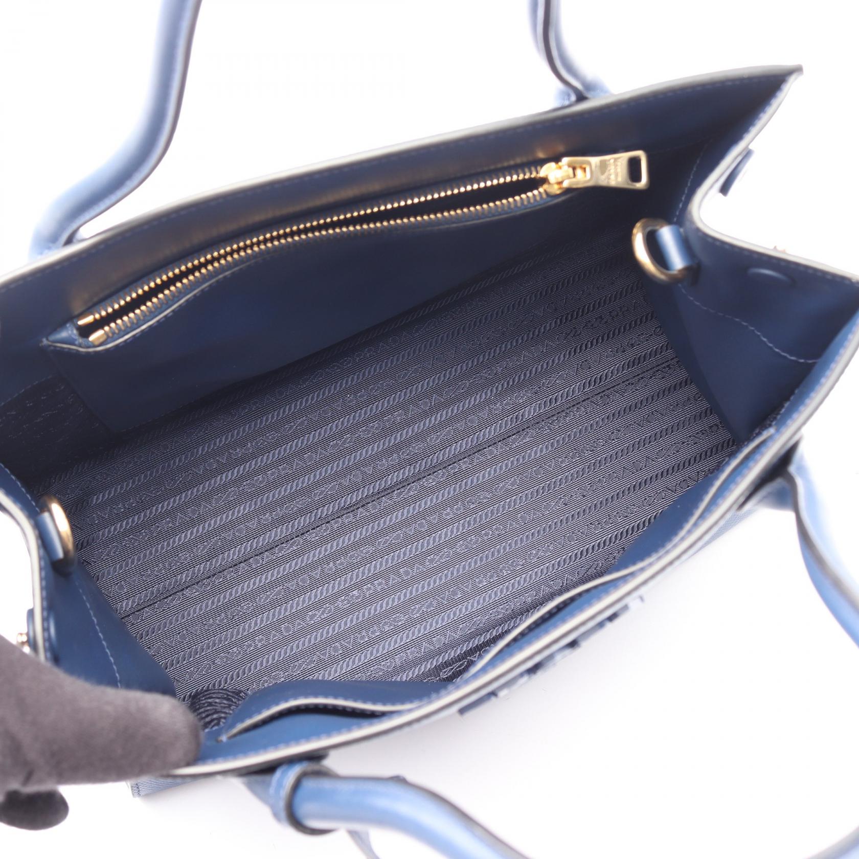 プラダ SAFFIANO CUIR C モノクローム 2wayハンドバッグ