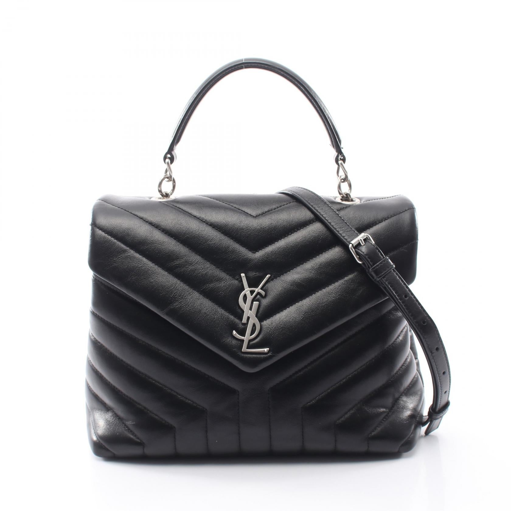 イヴサンローラン LOULOU レザー2wayバッグ